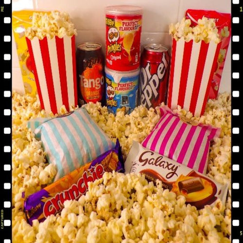 2 person/couples deluxe movie night in treat/snack box