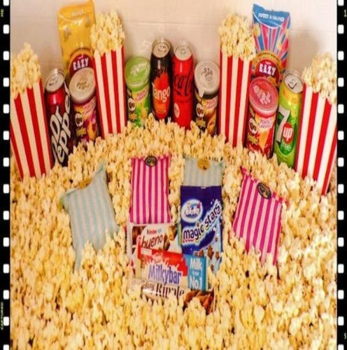 family deluxe movie night in treat/snack box