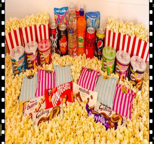 mega party deluxe movie night in treat/snack box