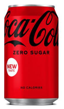 coca cola coke zero - 330ml