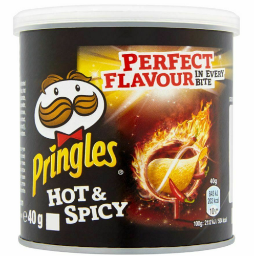 pringles hot & spicy crisps - 40g
